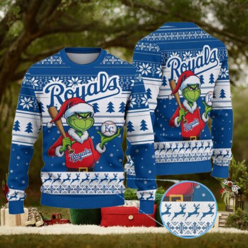 Kansas City Royals Funny Grinch Christmas Sweater