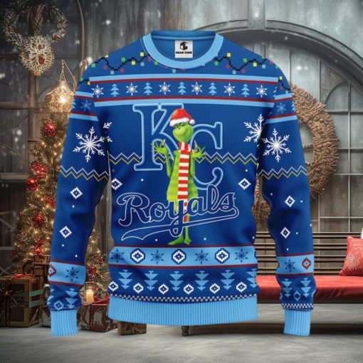 Kansas City Royals Funny Grinch Christmas Ugly Sweater
