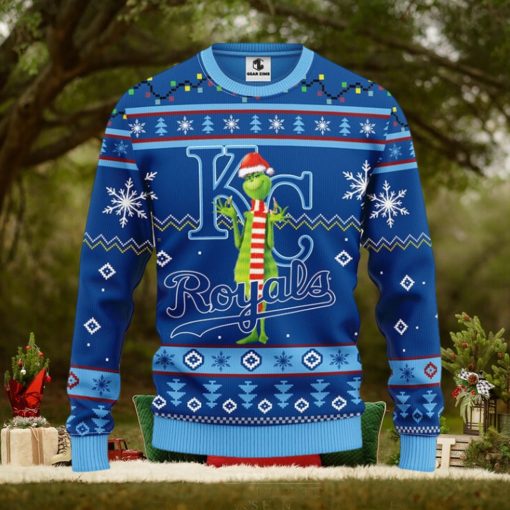 Kansas City Royals Funny Grinch Christmas Ugly Sweater