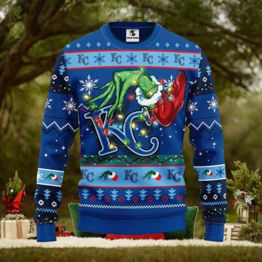 Kansas City Royals Grinch Christmas Ugly Sweater Christmas Gift For Fans Party Hoiliday Gift