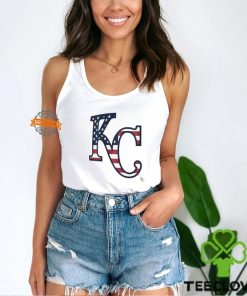 Kansas City Royals K C logo x Flag of the United States shirt