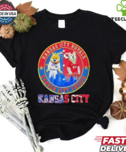 Kansas City Royals Kansas City Chiefs Mascot Kansas City Sports skyline shirt