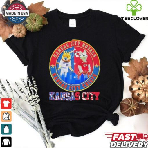 Kansas City Royals Kansas City Chiefs Mascot Kansas City Sports skyline shirt