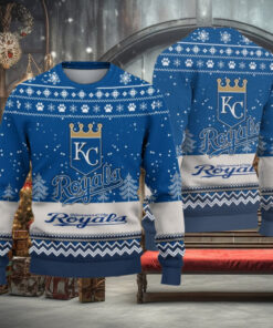 Kansas City Royals Logo Christmas Wool Sweater