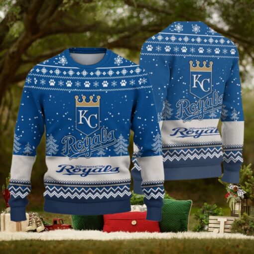 Kansas City Royals Logo Christmas Wool Sweater