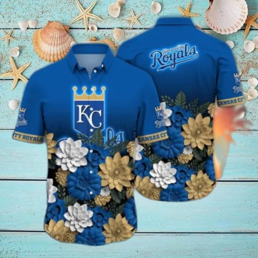 Kansas City Royals MLB Flower Hawaii Shirt And Tshirt For Fans