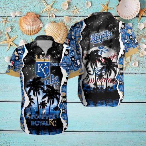 Kansas City Royals MLB Hawaiian Shirt Custom Name 3D All Over Printed Hawaii Shirt