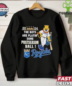 Kansas City Royals Mascot 2024 The Boys Are Playin’ Some Postseason Ball Shirt 1 Kansas City Royals Mascot 2024 The Boys Are Playin’ Some Postseason Ball Shirt