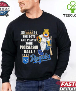 Kansas City Royals Mascot 2024 The Boys Are Playin’ Some Postseason Ball Shirt 3 Kansas City Royals Mascot 2024 The Boys Are Playin’ Some Postseason Ball Shirt