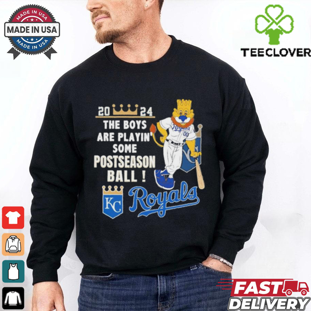 Kansas City Royals Mascot 2024 The Boys Are Playin’ Some Postseason Ball Shirt Kansas City Royals Mascot 2024 The Boys Are Playin’ Some Postseason Ball Shirt