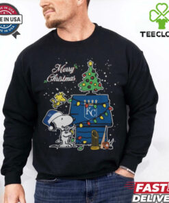 Kansas City Royals Merry Christmas With Snoopy Baby T Shirt