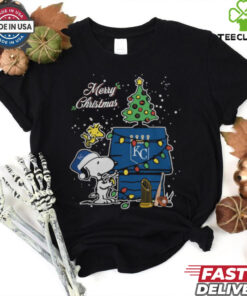 Kansas City Royals Merry Christmas With Snoopy Baby T Shirt