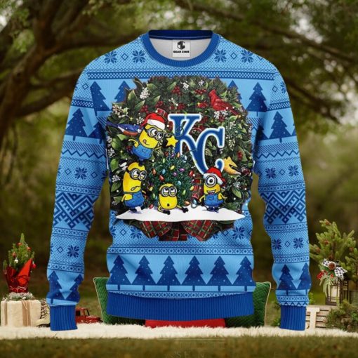 Kansas City Royals Minion Christmas Ugly Sweater Christmas Gift For Fans Party Hoiliday Gift