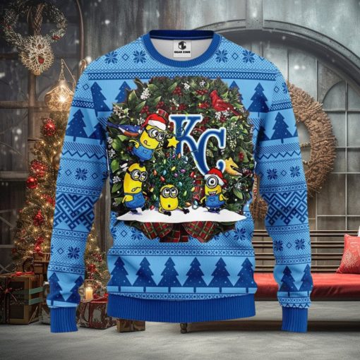 Kansas City Royals Minion Christmas Ugly Sweater Christmas Gift For Fans Party Hoiliday Gift
