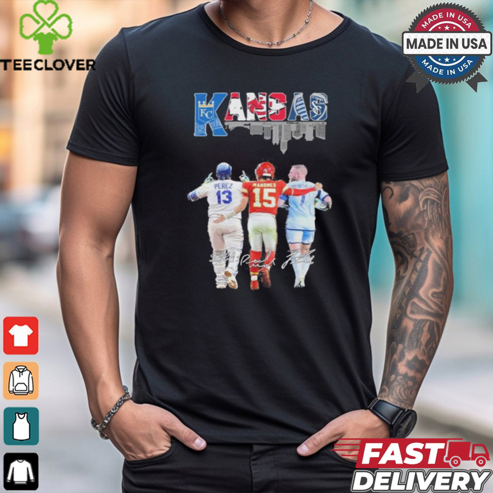 Kansas City Royals Perez Kansas City Chiefs Mahomes Sporting Kansas City Russell T Shirt Kansas City Royals Perez Kansas City Chiefs Mahomes Sporting Kansas City Russell T Shirt