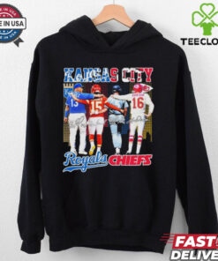 Kansas City Royals Salvador Perez, George Brett X Kansas City Chiefs Patrick Mahomes, Len Dawson Shirt