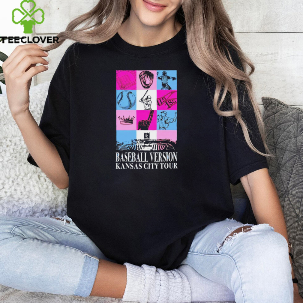 Kansas City Royals baseball version Kansas city tour shirt Kansas City Royals baseball version Kansas city tour shirt