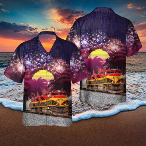 Kansas City Southern Railway KCS 3999 EMD SD70ACe, 4th Of July Hawaiian Shirt