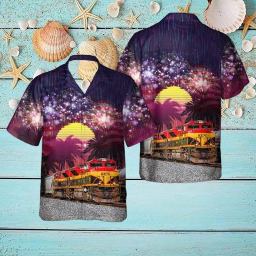 Kansas City Southern Railway KCS 3999 EMD SD70ACe, 4th Of July Hawaiian Shirt