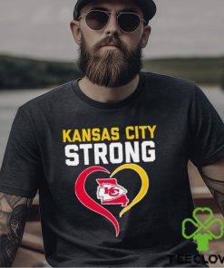 Kansas City Strong state map heart shirt