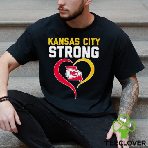 Kansas City Strong state map heart hoodie, sweater, longsleeve, shirt v-neck, t-shirt