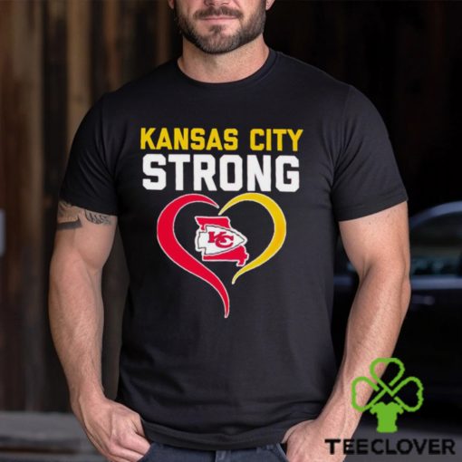 Kansas City Strong state map heart hoodie, sweater, longsleeve, shirt v-neck, t-shirt