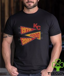 Kansas City chiefs super bowl wins pennants 1970 2020 2023 Shirt