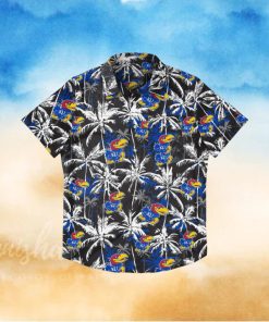 Kansas Jayhawks Black Floral Hawaiian Shirt