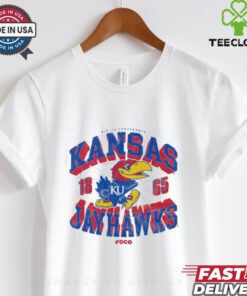 Kansas Jayhawks Court Arched Wordmark T Shirt