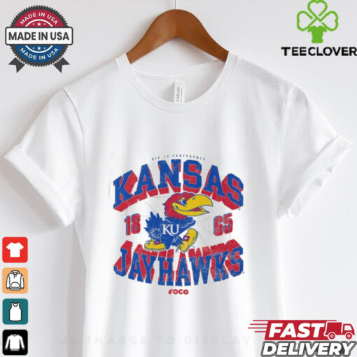 Kansas Jayhawks Court Arched Wordmark T Shirt