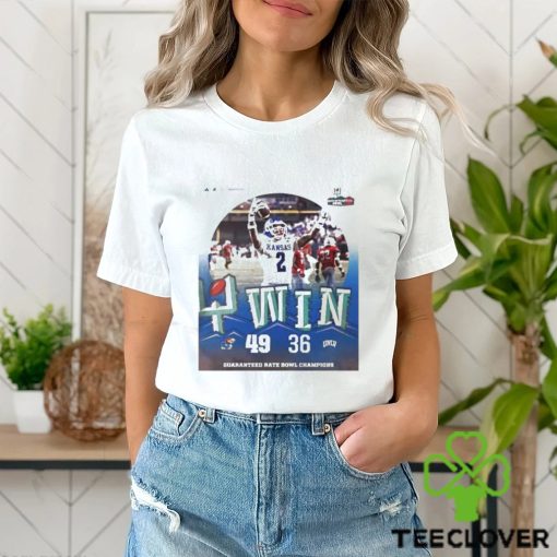 Kansas Jayhawks Football Are 2023 Guaranteed Rate Bowl Champions Defeated UNLV 49 36 T Shirt