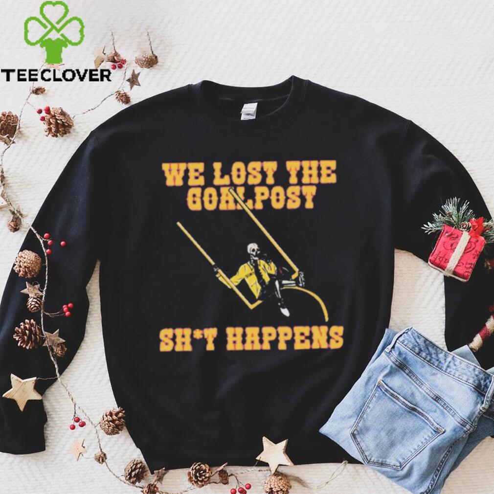 Kansas Jayhawks Lost The Goalpost Shit Happens Shirt Kansas Jayhawks Lost The Goalpost Shit Happens Shirt
