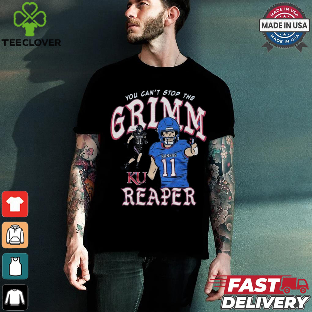 Kansas Jayhawks Luke Grimm Reaper Shirt Kansas Jayhawks Luke Grimm Reaper Shirt