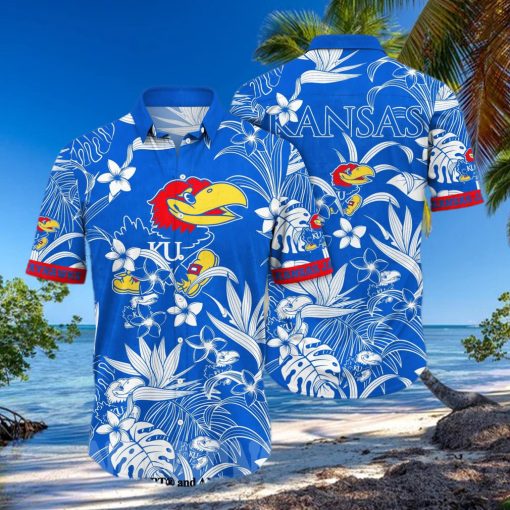 Kansas Jayhawks NCAA Floral All Over Print Unisex Hawaiian Shirt