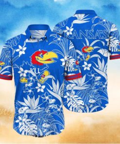 Kansas Jayhawks NCAA Floral All Over Print Unisex Hawaiian Shirt