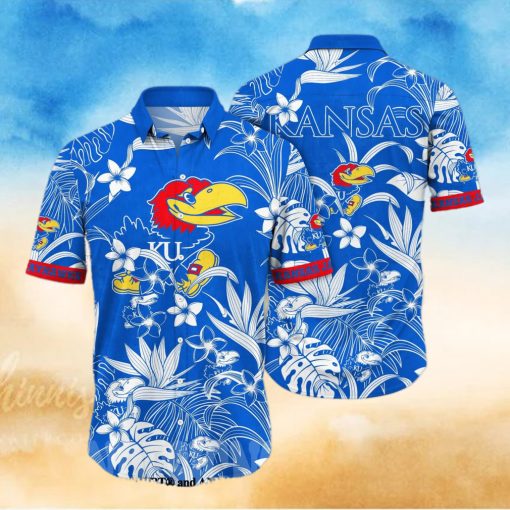Kansas Jayhawks NCAA Floral All Over Print Unisex Hawaiian Shirt