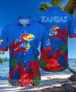 Kansas Jayhawks NCAA Flower Classic All Over Printed Hawaiian Shirt