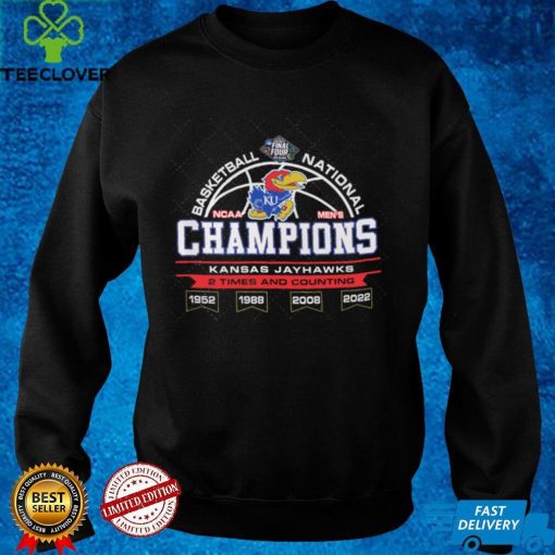 Kansas Jayhawks National Champions 2022 And Couting NCAA Men's Basketball Graphic Unisex T Shirt