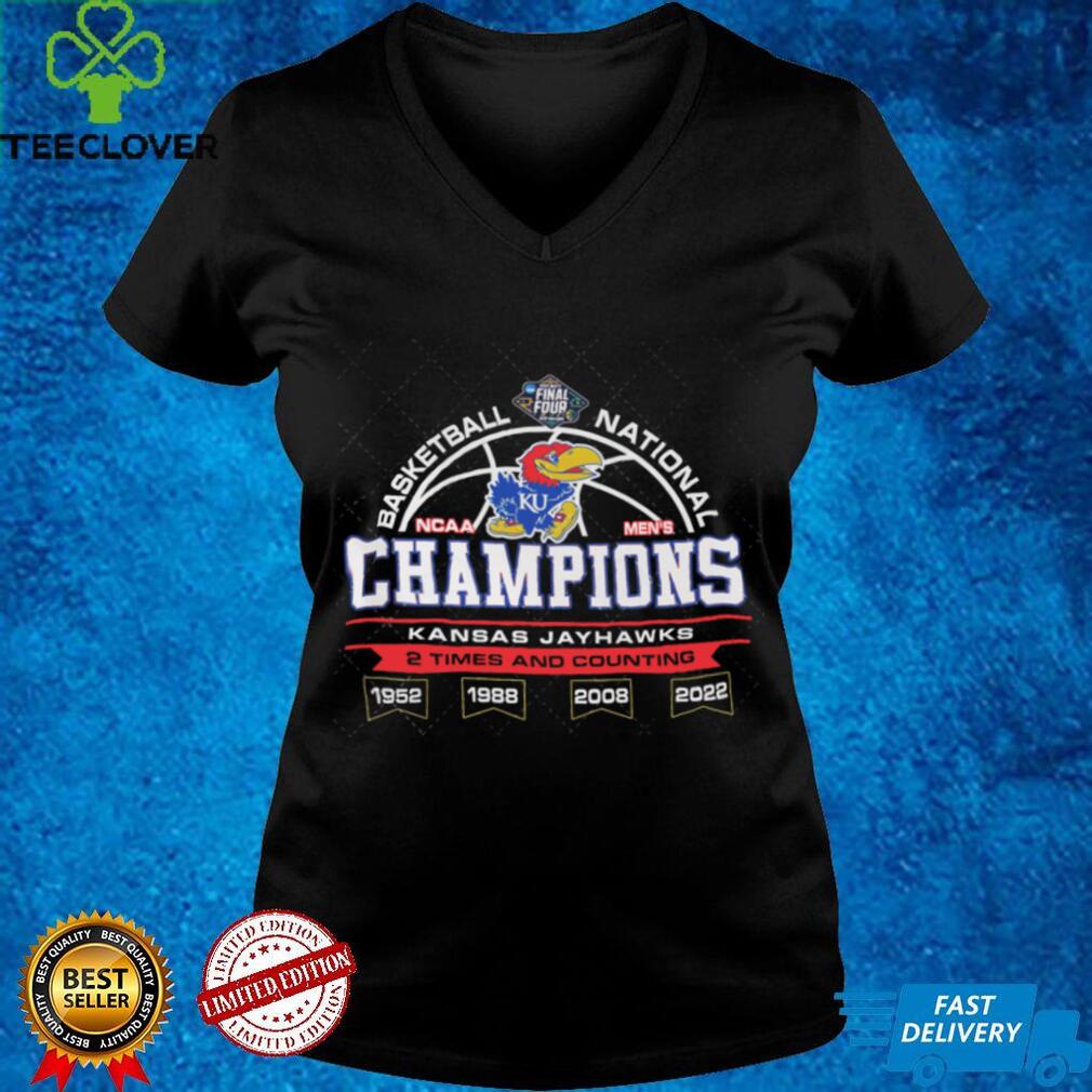 Kansas Jayhawks National Champions 2022 And Couting NCAA Men's Basketball Graphic Unisex T Shirt