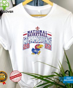 Kansas Jayhawks National Champions Shirt,KU Champions March Madness 2022 NCAA Final Four Shirt Hoodie Sweatshirt Vneck Long SleeveUnisex