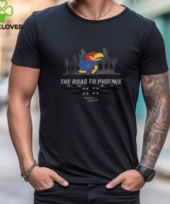 Kansas Jayhawks Ncaa March Madness The Road To Phoenix 2024 Tee Shirt 1 Kansas Jayhawks Ncaa March Madness The Road To Phoenix 2024 Tee Shirt