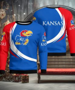 Kansas Jayhawks Simple Vintage 3D Sweater Christmas Gift For Fans 1 Kansas Jayhawks Simple Vintage 3D Sweater Christmas Gift For Fans