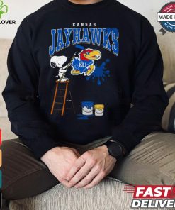 Kansas Jayhawks Snoopy Painting Shirt