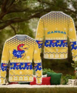 Kansas Jayhawks Sports Football Merry Christmas 3D Sweater For Fans Gifts Unisex