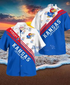 Kansas Jayhawks Standard Paradise Tropical Hawaiian Shirt