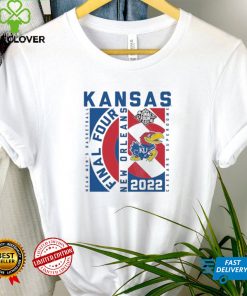 Kansas Jayhawks White 2022 Final Four Graphic Unisex T Shirt