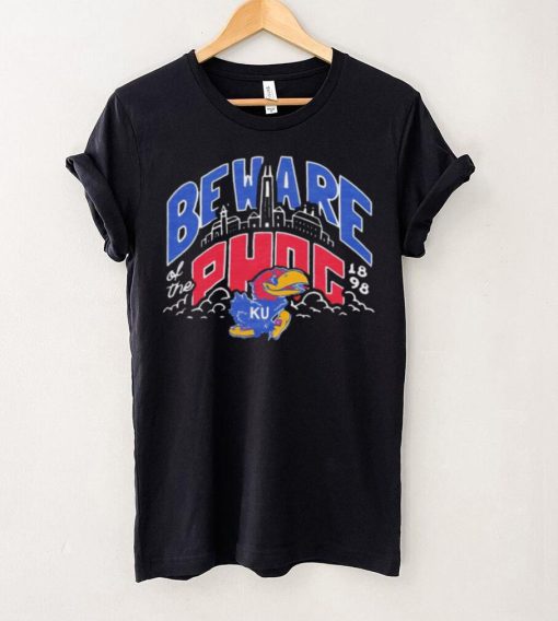 Kansas Jayhawks basketball beware of the Phog logo shirt