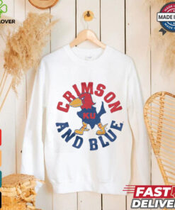 Kansas Jayhawks crimson and blue shirt 1 Kansas Jayhawks crimson and blue shirt