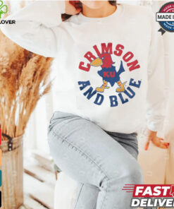 Kansas Jayhawks crimson and blue shirt 3 Kansas Jayhawks crimson and blue shirt