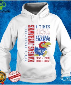 Kansas Jayhawks men’s basketball 4 times NCAA national champs hoodie, sweater, longsleeve, shirt v-neck, t-shirt